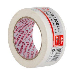 Стрічка малярська 48 мм, 40 м, біла INTERTOOL DM-4841 DM-4841 фото