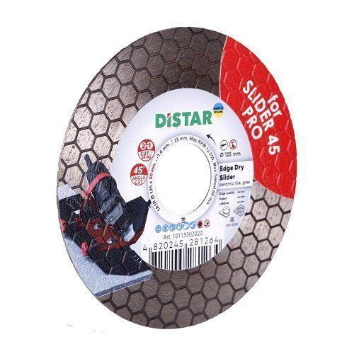 Круг алмазний Distar Edge Dry 45&deg; Slider 125 мм 10115502020 фото