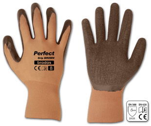 Рукавички захисні PERFECT GRIP BROWN латекс, розмір 10, RWPGBR10 RWPGBR10 фото