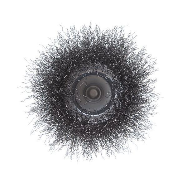 Щітка чашкова 100 мм для дриля, 1/4" (кручений дріт) INTERTOOL BT-9100 BT-9100 фото