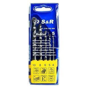 Набір свердел універсальних S & R 5 шт. 216100005 фото
