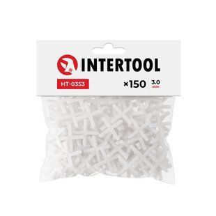 Набір дистанційних хрестиків для плитки 3,0 мм / 150 шт INTERTOOL HT-0353 HT-0353 фото