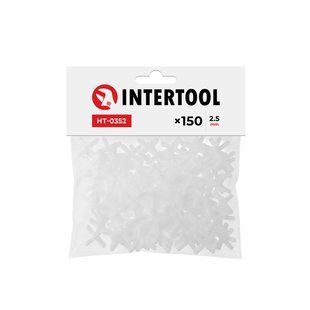 Набір дистанційних хрестиків для плитки 2.5 мм / 150 шт INTERTOOL HT-0352 HT-0352 фото