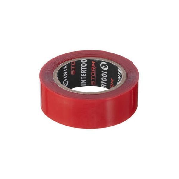 Стрічка клейка двостороння STRONG FIX,&nbsp;19 мм * 2 м * 0,5 мм, прозора, акрил, STORM INTERTOOL KT-0823 KT-0823 фото