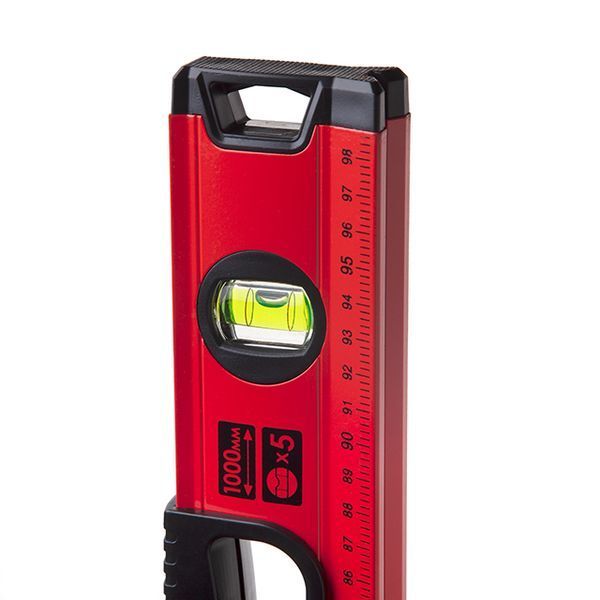 Рівень спеціальний 1000 мм, 5 вічок INTERTOOL MT-1010 MT-1010 фото