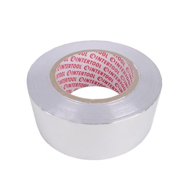 Скотч алюмінієвий термостійкий 50 мм * 50 м. INTERTOOL KT-0993 KT-0993 фото