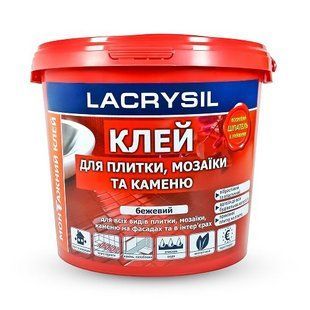 Клей монтажний акриловий Lacrysil &laquo;Для плитки, мозаїки і каменю&raquo; 8 кг 172247 фото