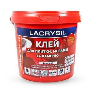 Клей монтажний акриловий Lacrysil &laquo;Для плитки, мозаїки і каменю&raquo; 3 кг 172230 фото