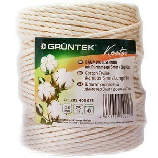 Шпагат бавовняний GRUNTEK 3 мм х 75 м 295403075 фото